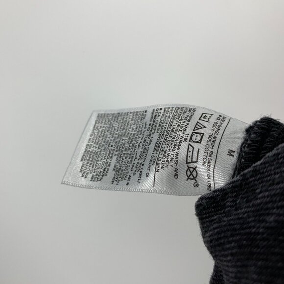 Old Navy Shortalls Ovearlls Black Jean Short Denim Slouchy Straight - Picture 10 of 10